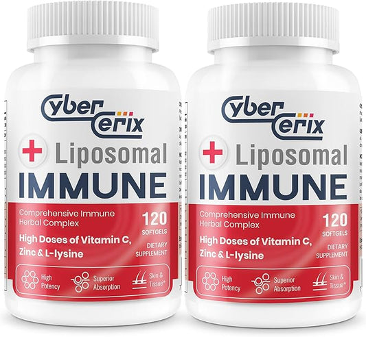 Advanced Liposomal Immune Supplement, Complex 1,500mg, Vitamins, 240 Capsules