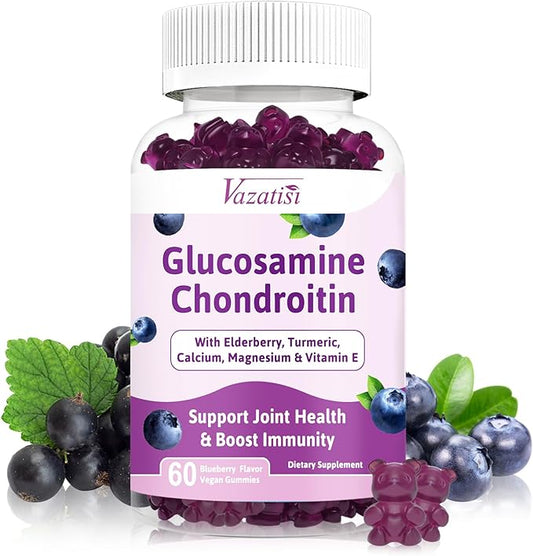 Sugar Free Glucosamine Chondroitin Gummies, 1500mg 60 Cts