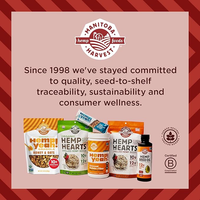 Manitoba Harvest Hemp Yeah! Organic Max Protein Powder, Unsweetened, 16oz; with 20g Protein and 4.5g Omegas 3&6 per Serving, Keto-Friendly, Preservative Free, Non-GMO, Packaging May Vary