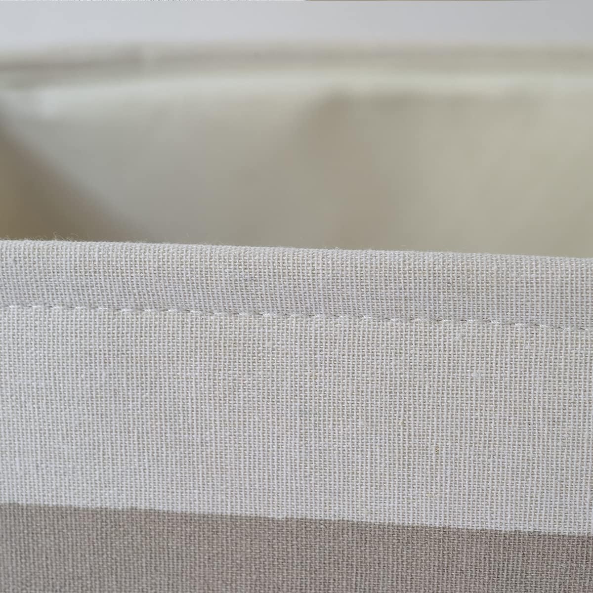 Storage Basket Fabric Sturdy Canvas Storage Bins Organizer with Handles for Clothes and Toy Storage Foldable Storage Boxes Cubes