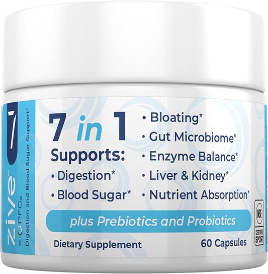 Digestive & Gut Health Support Supplement 60 Capsules 7 in 1 Probiotic