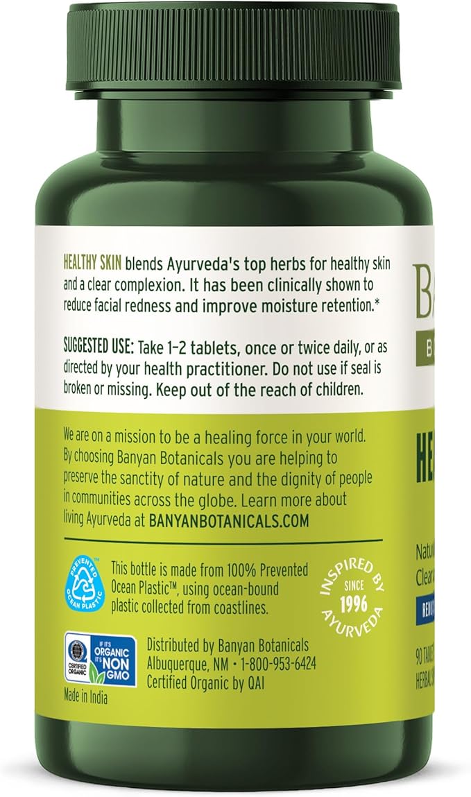 Banyan Botanicals Healthy Skin – Organic 90 Tablets