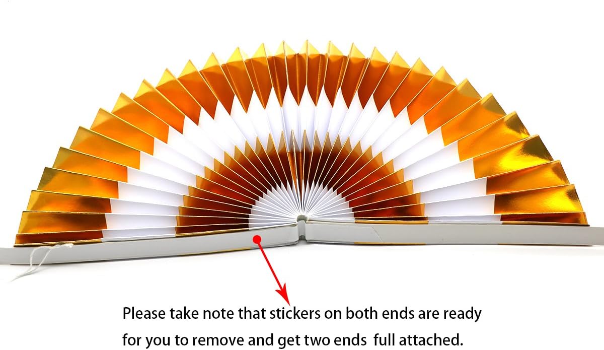 ADLKGG Party Hanging Paper Fans Set, Green Round Pattern Paper Garlands Decoration for Birthday Wedding Graduation Events Accessories, Set of 6