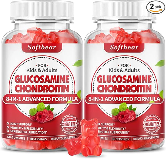 Glucosamine Chondroitin Gummies Sugar Free, Extra 120 Count