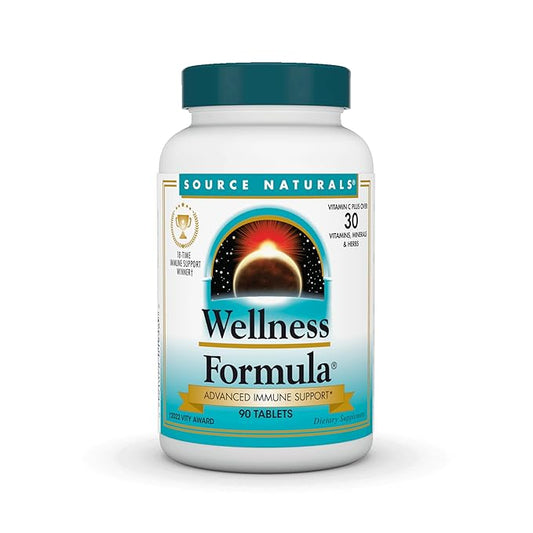 Source Naturals Wellness Formula Bio-Aligned Vitamins 90 Tablets