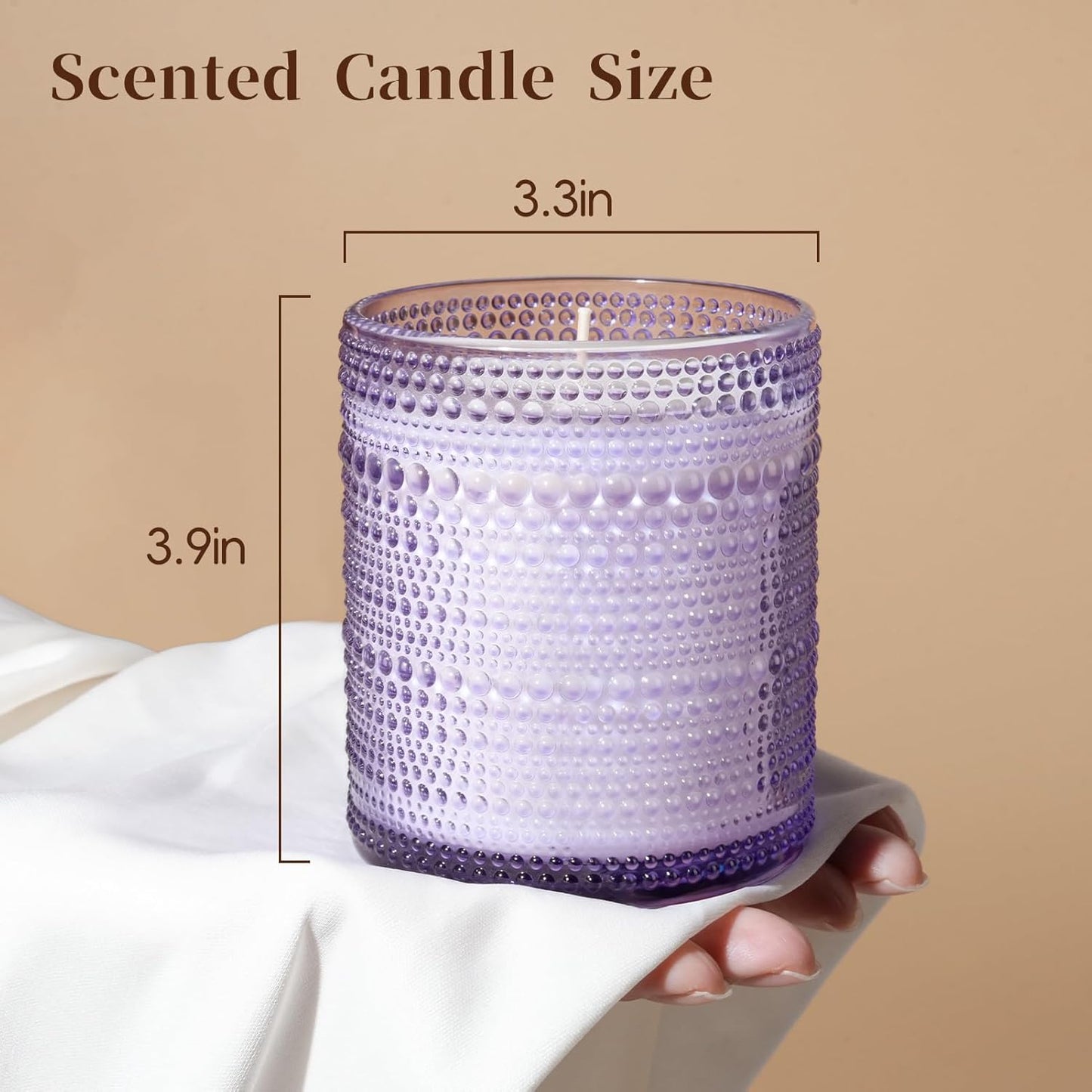 Lavender Scented Candles for Women, 60 Hours Aromatherapy Candle, Soy Candles for Home Scented, Birthday Gifts Mothers Day Candle for Home