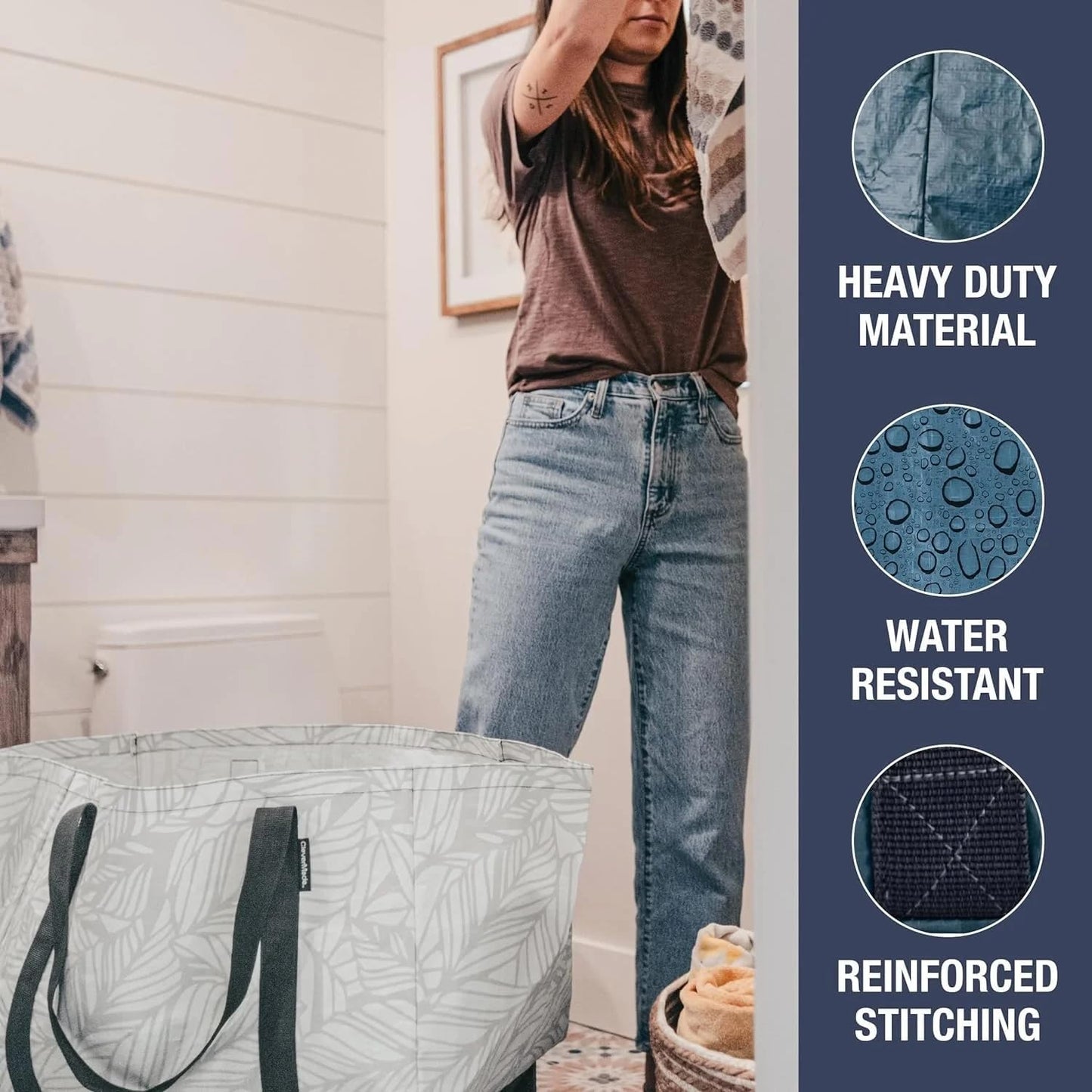 CleverMade Under Bed Storage Bag - Collapsible Storage for Shoes and Clothes Easy Use - Heavy Duty Utility Bag Home