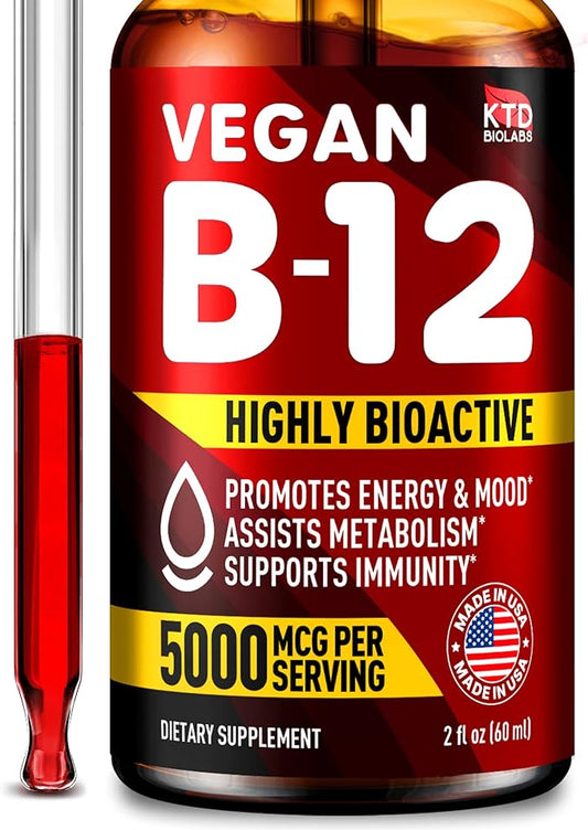 B12 Sublingual 5000 mcg Drops B12 Vitamins B12 Sublingual B12-2 fl.