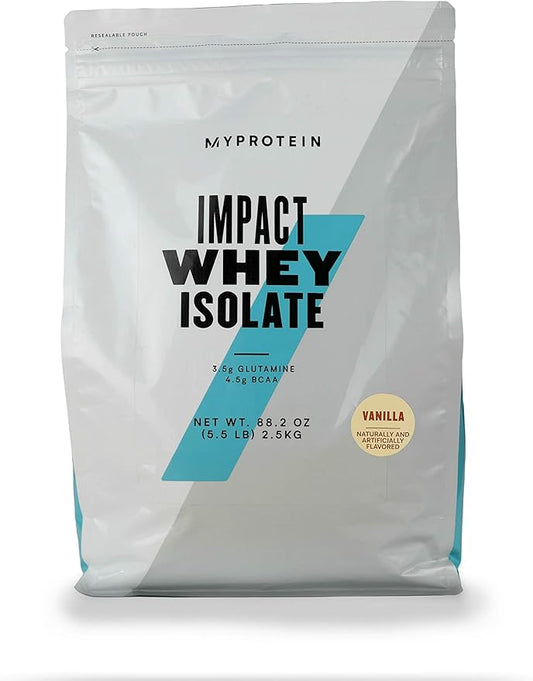 Myprotein Impact Weight Gainer Blend, 5.5 Lb (23 Servings) Vanilla, 30g Protein & 420 Calories per Serving, Protein Shake for Weight Gain, Muscle Mass
