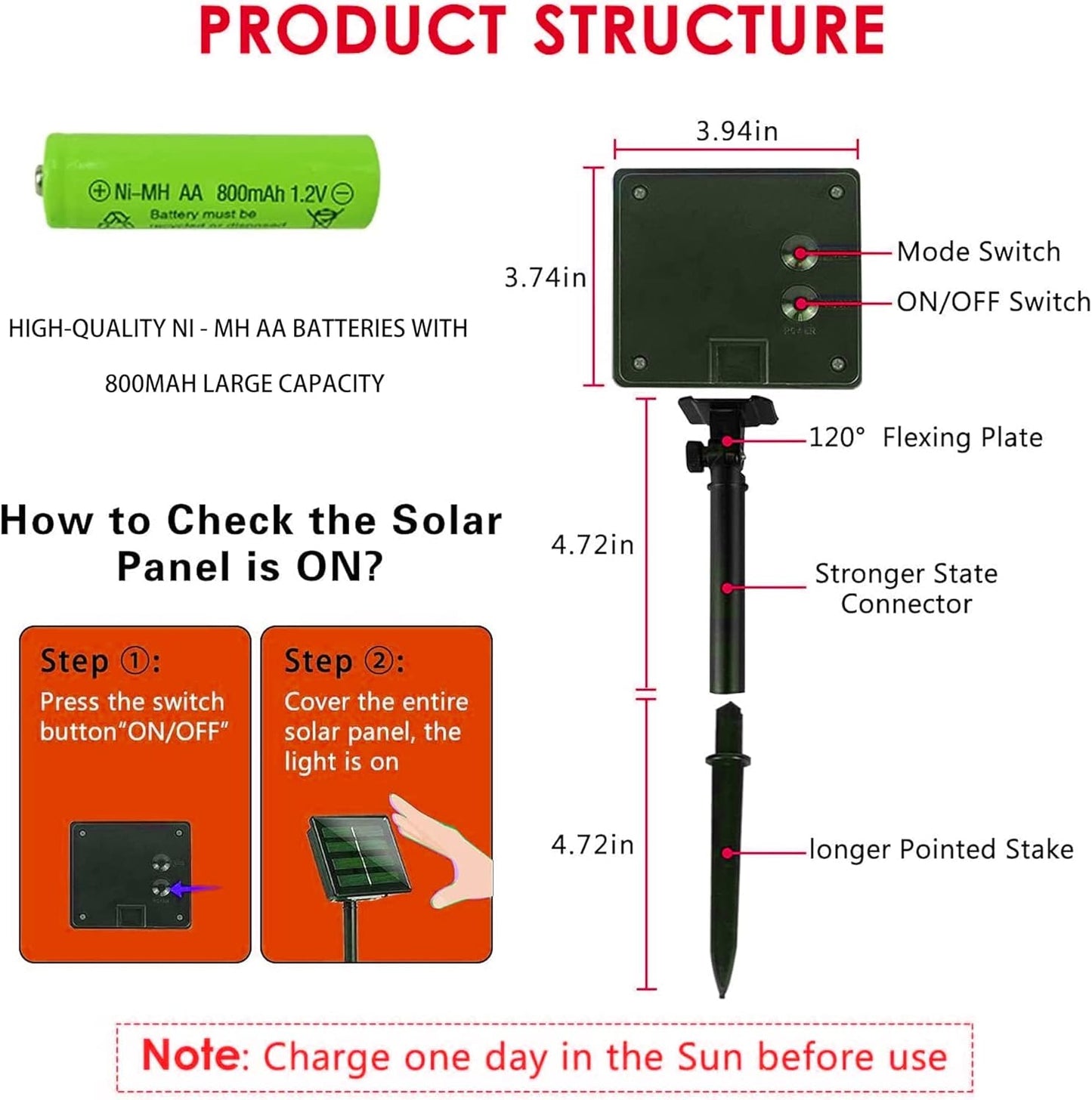 Dazzle Bright 2 Pack Solar String Lights Outdoor, Total 80FT 240LED Solar Powered Waterproof Fairy Lights 8 Modes, Silver Wire Lights (Warm White)