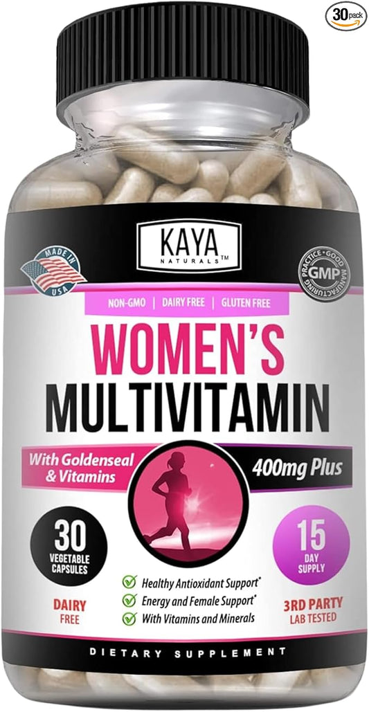 Kaya Naturals Women's Multivitamin, Overall Healthy 30 Count