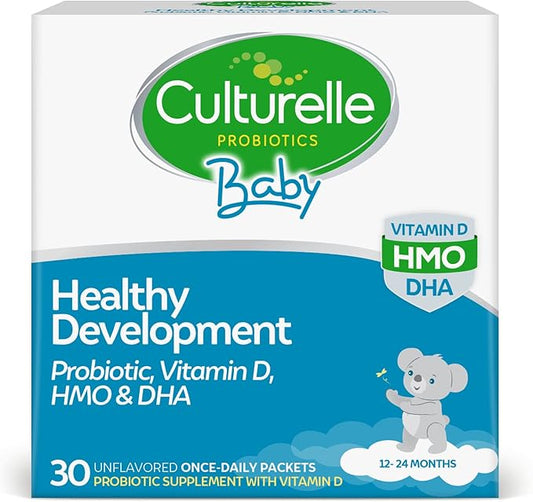 Culturelle Baby Healthy Development Probiotic, Vitamin 1+, Gluten 30 Count