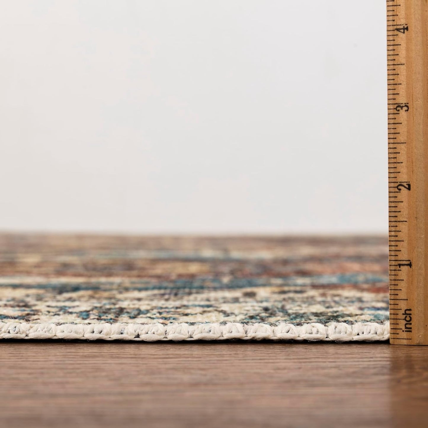 Keen Home Design 10x14 Rug - Machine Washable Area Rug with Non-Slip Backing, Ideal for Living Room, Dining Room, Bedroom - Vintage, Easy Clean, Durable, Low Pile Rug - (9'7" x 14')