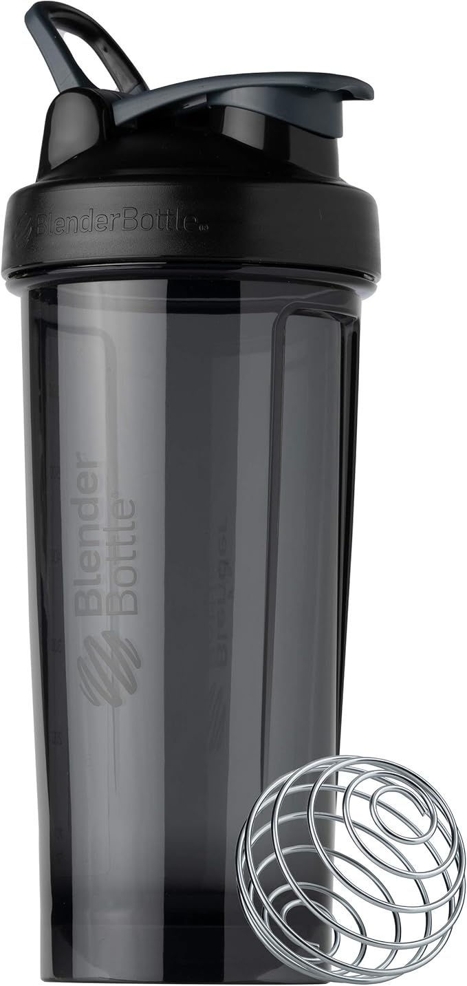 BlenderBottle Shaker Bottle Pro Series Perfect for Protein Shakes and Pre Workout, 28-Ounce, Black & Classic Shaker Bottle Perfect for Protein Shakes and Pre Workout, 28-Ounce, Black