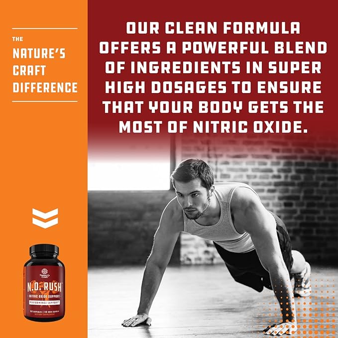 Nitric Oxide Booster Complex with L-Arginine & L-Citrulline – Amplifier for Increased Endurance – Powerful Antioxidant – Weight Loss Support Vitamin for Men Women Teens