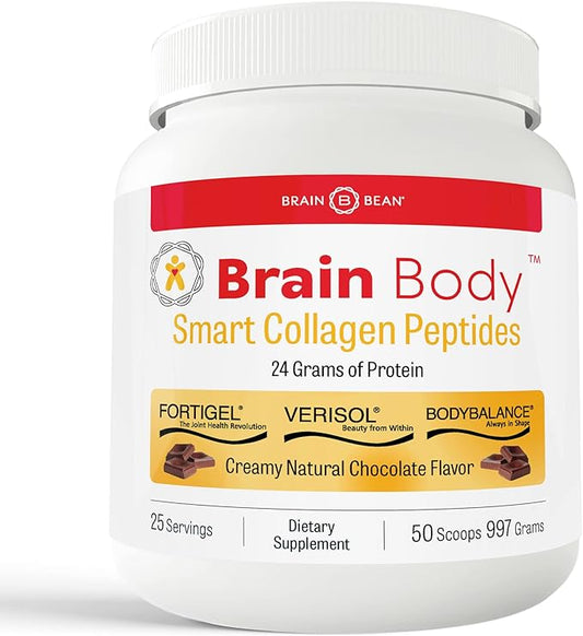 Brain Body Collagen Peptides Powder 25 Servings 997 Grams