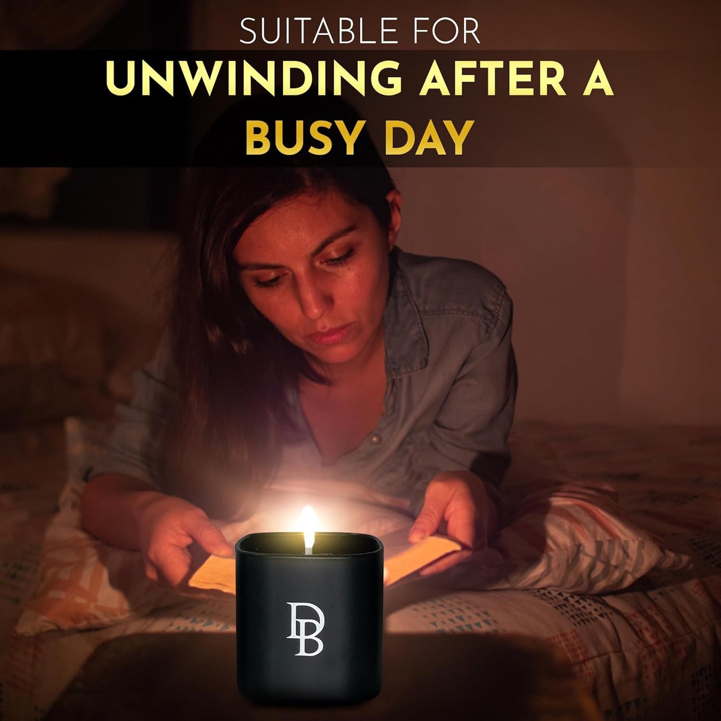 Candle Gift Set – 3 Scented Soy Candles, Clean Burn 50+ Hrs – Flower-Inspired Scents: Amber, Red Tea Wood, Champagne – Bulk Set for Women Giftset, 9.8oz Each, Gift Idea for Women, Home Decor, Birthday