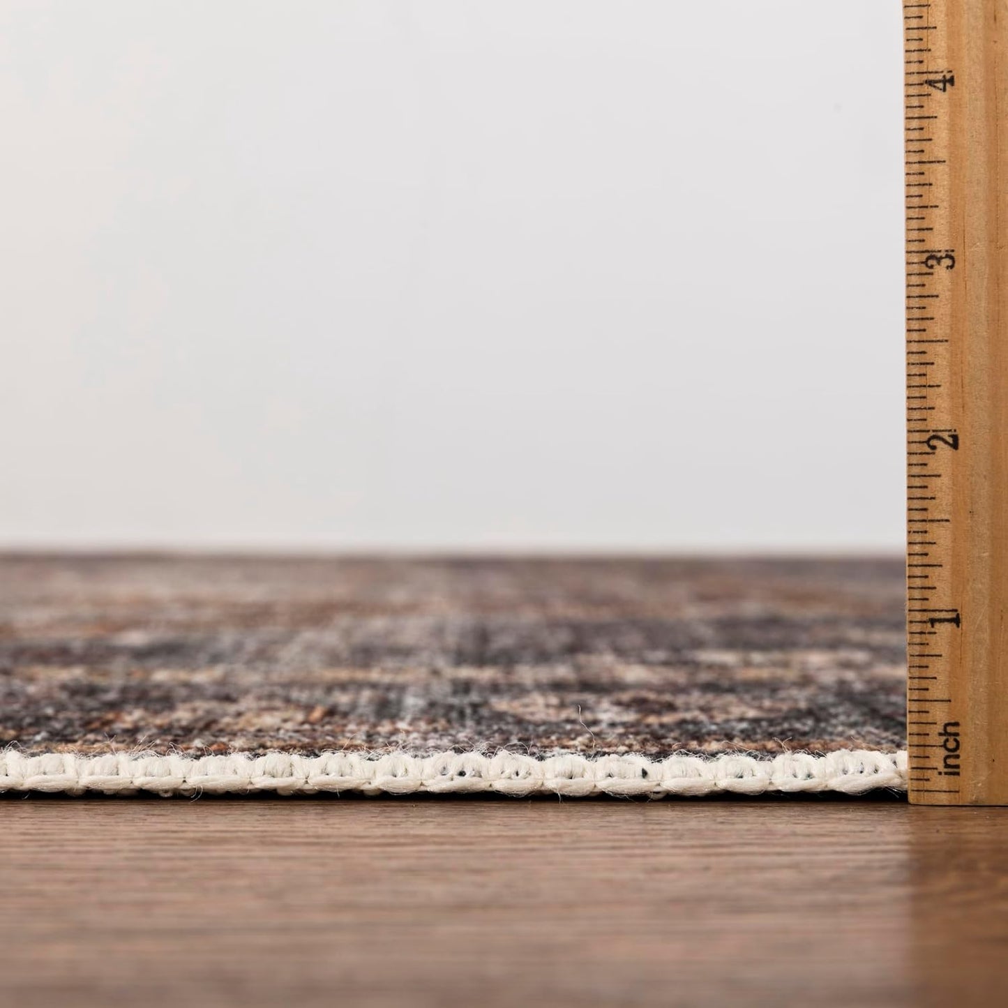 Keen Home Design 5x7 Rug - Machine Washable Area Rug with Non-Slip Backing, Ideal for Living Room, Dining Room, Bedroom - Vintage, Easy Clean, Durable, Low Pile Rug - (5' x 7')