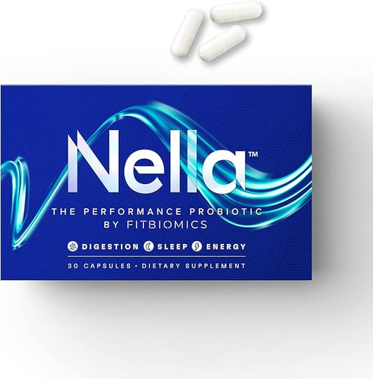 Nella Gut Health Supplements for Women (30 Capsules), 3 Strains,