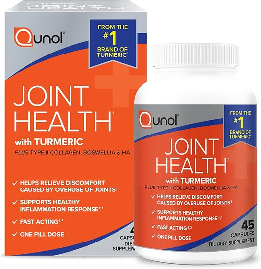 Qunol 5-in-1 Joint Support Supplement, Fast 45 Count