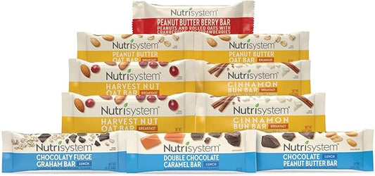 Nutrisystem® Breakfast and Lunch Bar Variety Pack, Helps Support Weight Loss - 10 Count
