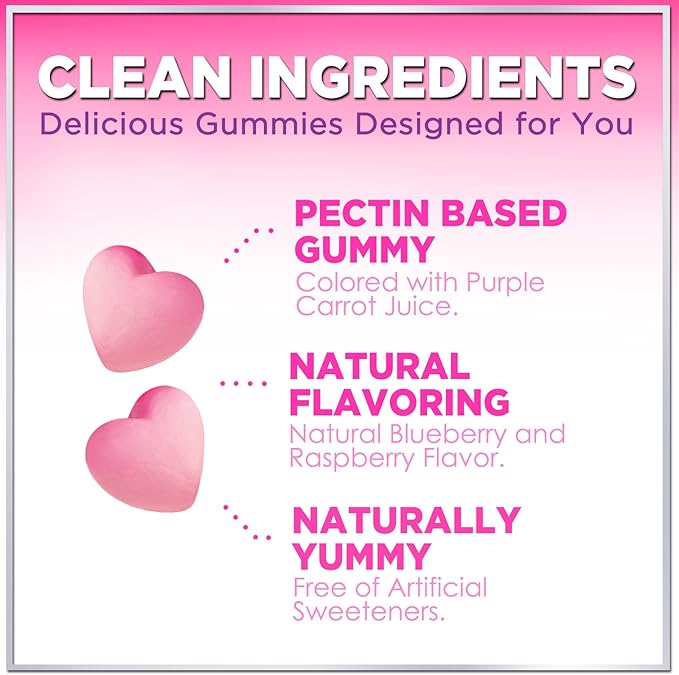 Hair Vitamins Gummy with Biotin 5000 60 Gummies