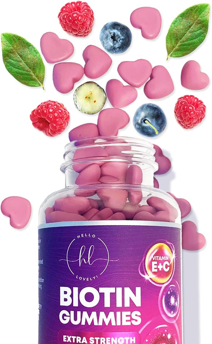 Hair Vitamins Gummy with Biotin 5000 60 Gummies