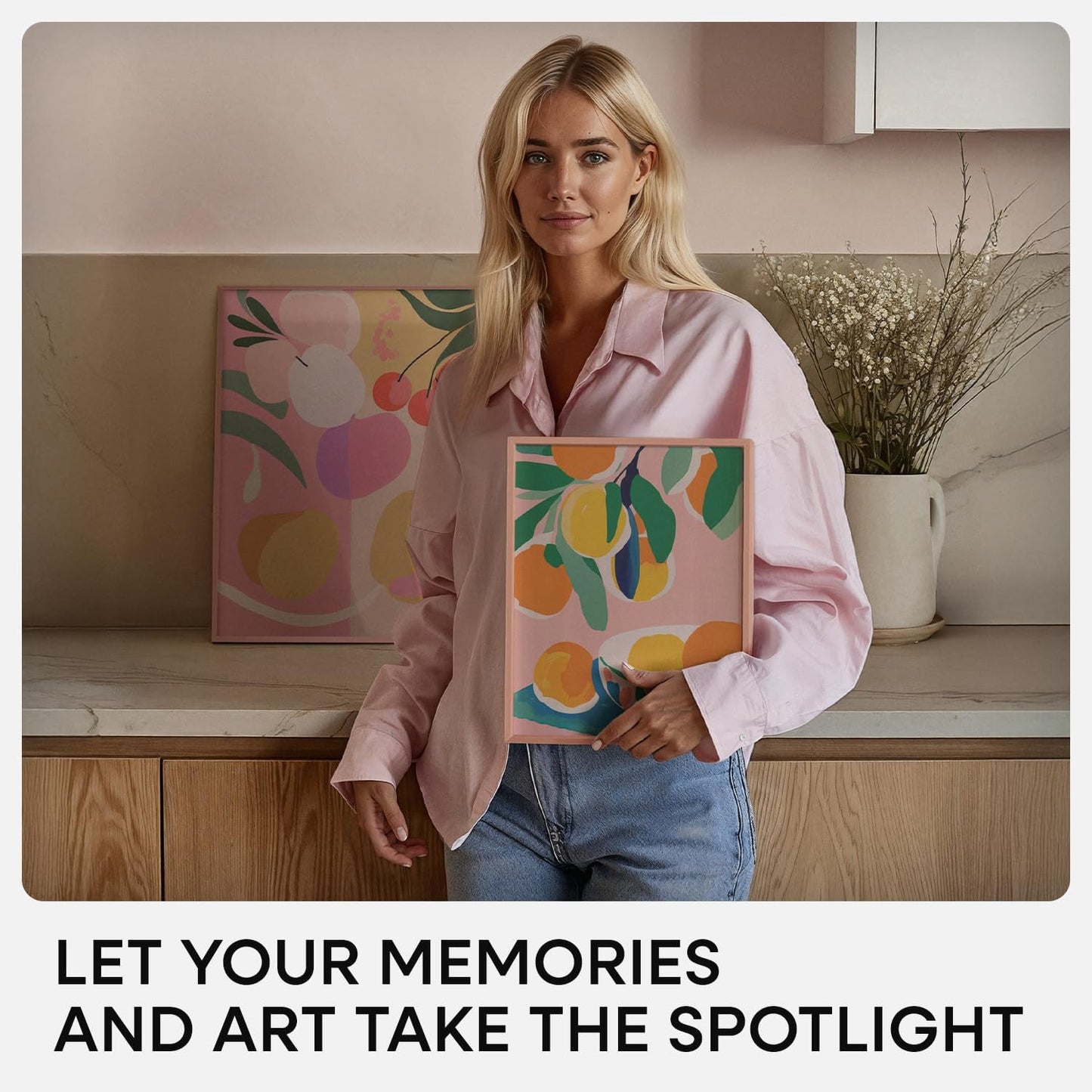 Homeforia 11x14 Picture Frame Rose Gold, High End Metal 11x14 Wall Hanging Frame with Mat 8x10, 11 x 14 Poster Frame Matted to 8 x 10 inch Photo, 11by14 Thin Frames, Tempered Glass, Wall Kit, Set of 1