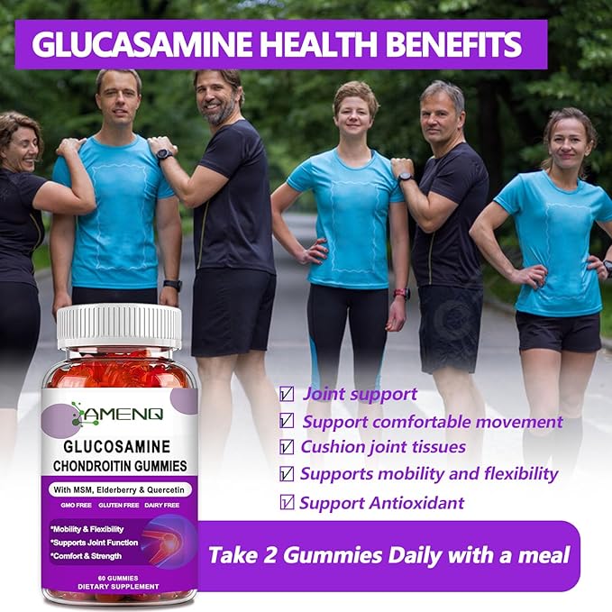 Extra Strength Glucosamine Chondroitin Gummies -60Ct