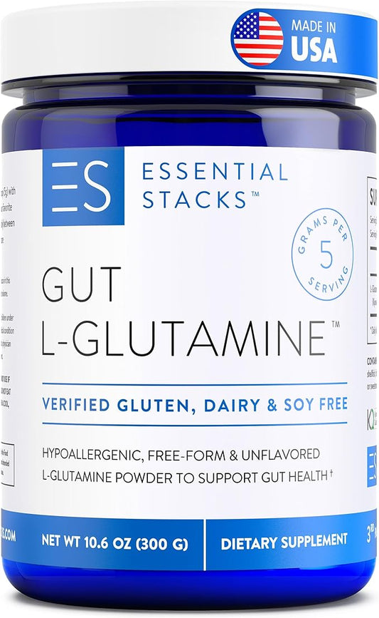 Essential Stacks Gut L-Glutamine Powder