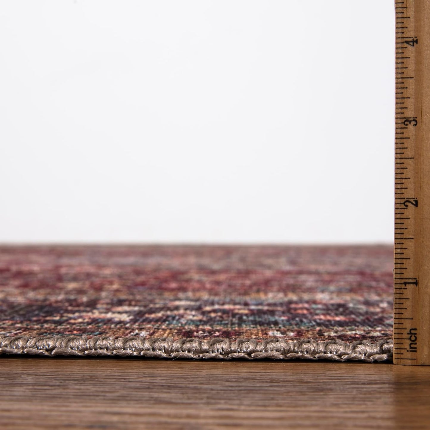 Keen Home Design 5x7 Rug - Machine Washable Area Rug with Non-Slip Backing, Ideal for Living Room, Dining Room, Bedroom - Vintage, Easy Clean, Durable, Low Pile Rug - (5' x 7')