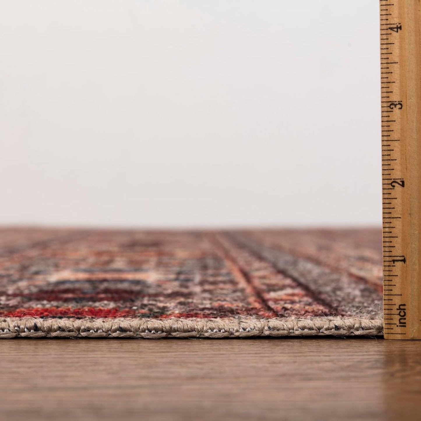 Keen Home Design 10x14 Rug - Machine Washable Area Rug with Non-Slip Backing, Ideal for Living Room, Dining Room, Bedroom - Vintage, Easy Clean, Durable, Low Pile Rug - (9'7" x 14')