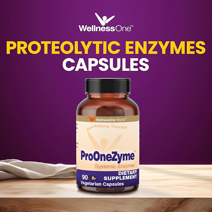 ProOneZyme Systemic Proteolytic Enzymes Supplement 90 Capsules