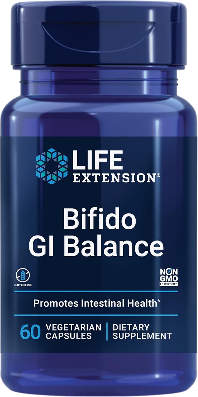 Life Extension Bifido GI Balance BB536 (2 (2 Billion 60 Capsules