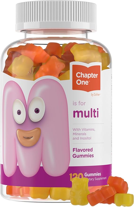 Zahler - Chapter One Kids Multivitamin 13 Vitamins (120 Flavored D3, Zinc