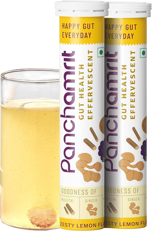 Gut Health Effervescent|Helps Reduces Bloating & 1Billion CFU Probiotics|20 Tablets 2)