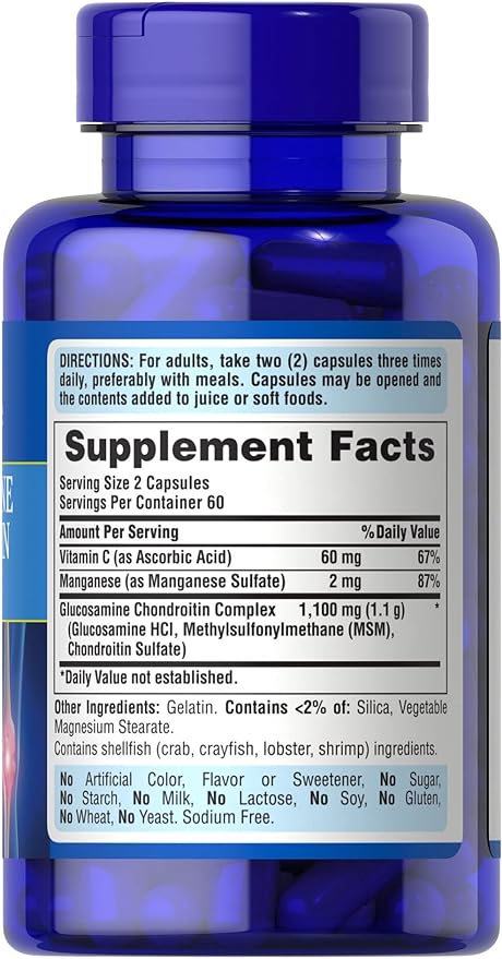 Puritan's Pride Glucosamine Chondroitin Complex Capsules, 120 ct