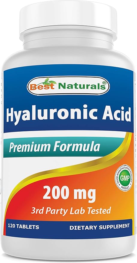 Best Naturals Hyaluronic Acid 200 mg 120 Tablets (120 Count 1))