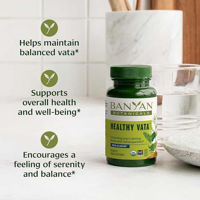 Banyan Botanicals Healthy Vata – Organic 90 Tablets