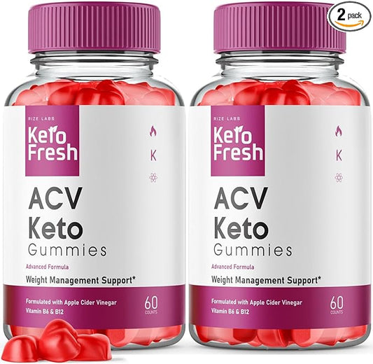 Keto Fresh ACV Gummies for Advanced Weight Loss, Gummies to Increase Energy Levels, Used to Improve Sleep and Prevents Fatigue (120 Gummies)