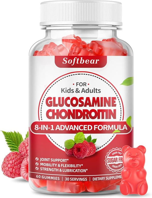 Glucosamine Chondroitin Gummies Sugar Free, Extra 60 Count