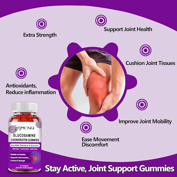 Extra Strength Glucosamine Chondroitin Gummies -60Ct