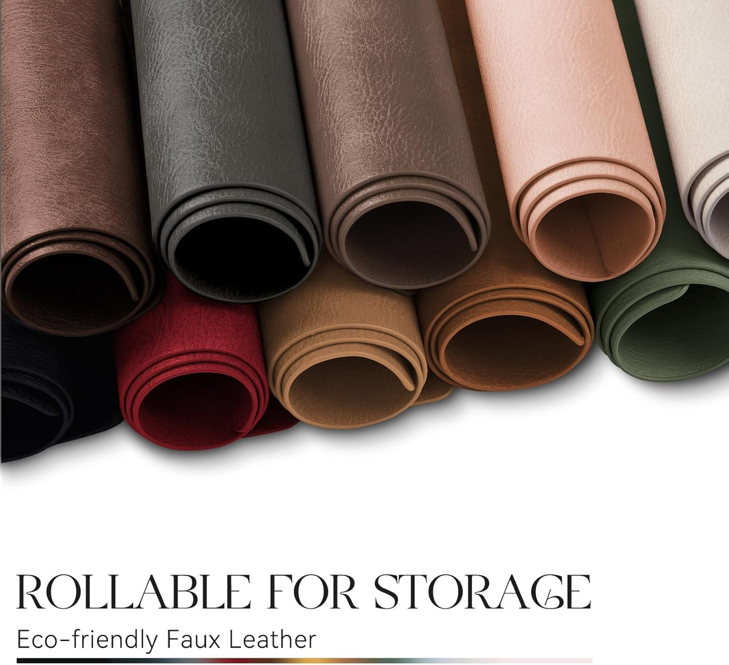 MOSAYT Vinyl Placemats Set of 4-12 X 17 Inch - Faux Leather 100% Waterproof Oil-Proof Wipeable PU Place Mats, Heat Resistant Reversible Table Mats for Kitchen, Dining, Outdoor (Coffee)