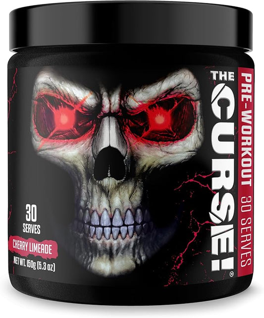 JNX SPORTS The Curse! Pre Workout Powder - Cherry Limeade 30 Servings | Preworkout: Boost Strength, Energy + Focus for Men & Women | Caffeine, Beta-Alanine, Creatine & L-Citrulline