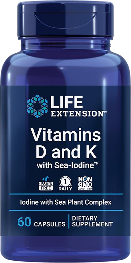 Life Extension One-Per-Day Multivitamin – Packed 25 Vitamins, D3, Vitamin K1 and K2, Iodine