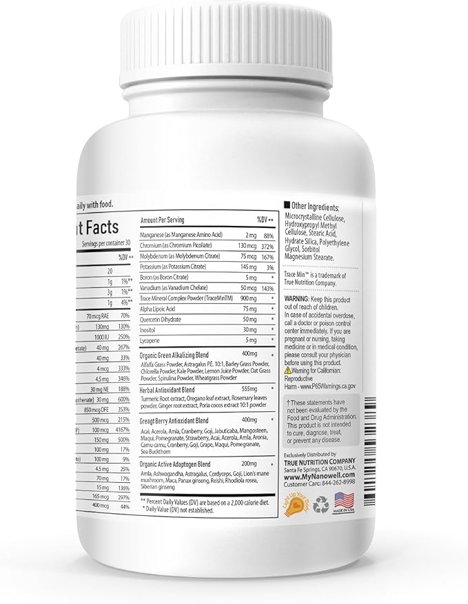 Vital Multi 143 20 Vitamins 72 Minerals,143 Minerals,143 Ingredients 120 Tablets, 30 Day