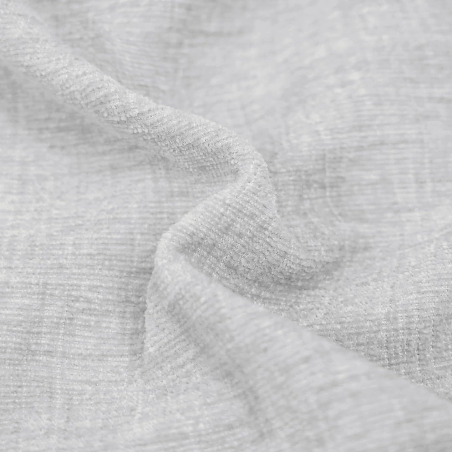 CaliTime Throw Pillow Covers Decorative 24 X 24 Inches Pack of 2 Cozy Chenille Cushion Cases for Couch Sofa Bed Living Room Home Moonbeam Gray