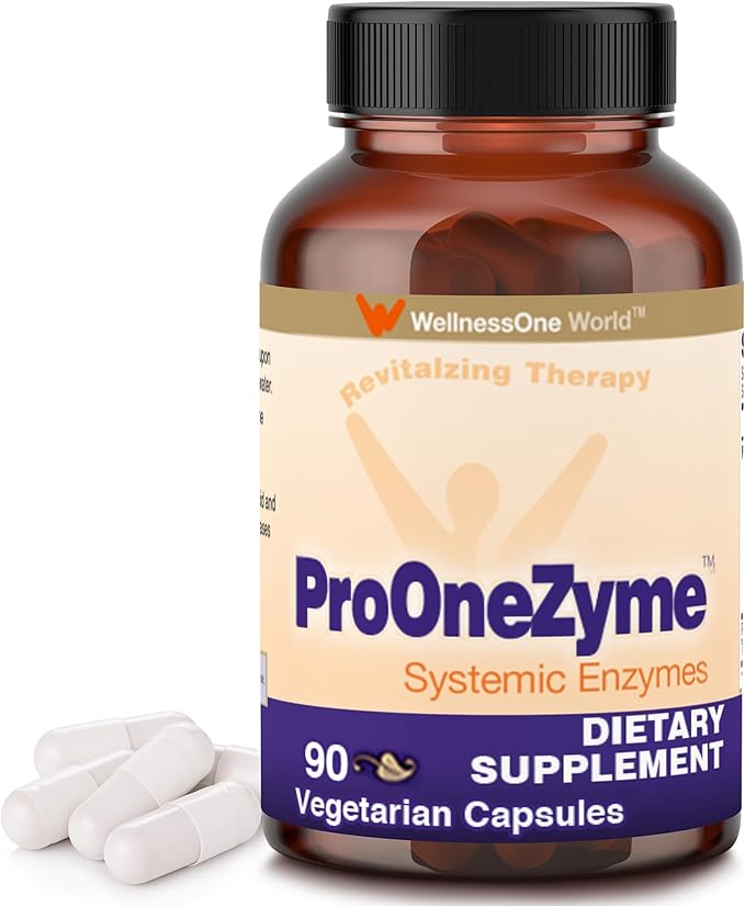 ProOneZyme Systemic Proteolytic Enzymes Supplement 90 Capsules