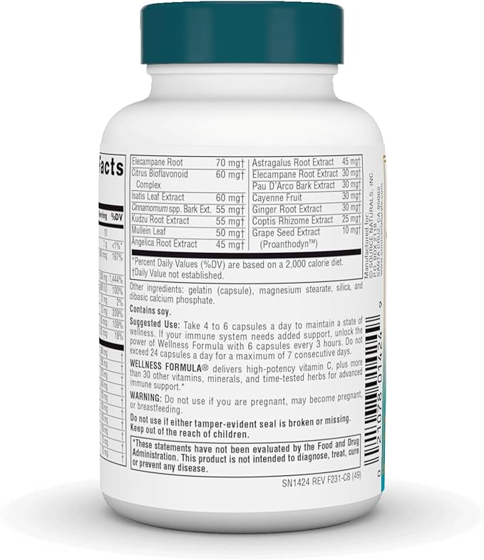 Source Naturals Wellness Formula Bio-Aligned Vitamins 60 Capsules