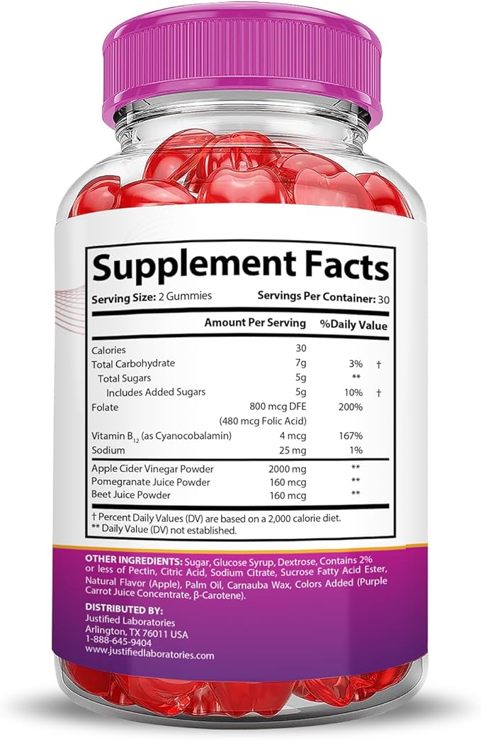 Ripped Results Keto ACV Gummies Extreme 2000MG Ripped Results Keto Gummies Apple Cider Vinegar Formulated with Pomegranate Beet Juice Powder B12 Vegan Non GMO 60 Gummys